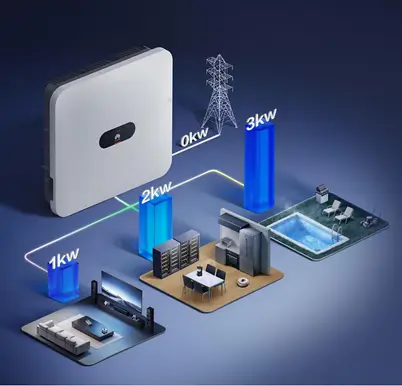huawei växelriktare till solceller och batteri