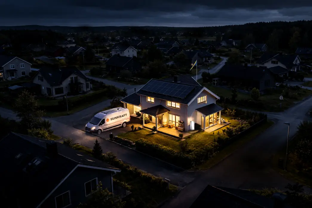 ö-drift, offgrid, backup ström vid strömavbrott, solceller och batteri, batterilagring